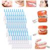 Dental Floss Picks with Mint Flavour, 64 Pieces, Soft Interdental Brushes view 2