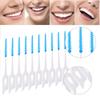 Dental Floss Picks with Mint Flavour, 64 Pieces, Soft Interdental Brushes view 3
