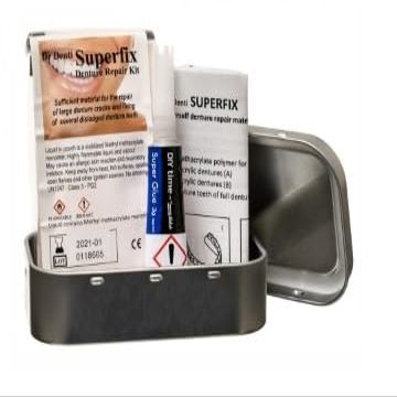Dr Denti Superfix - A Home-Use Denture Repair Kit, x3 Repairs per kit