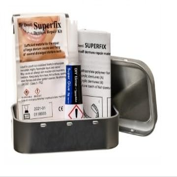 Dr Denti Superfix - A Home-Use Denture Repair Kit, x3 Repairs per kit