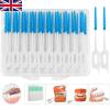 HoitoDeals Blue Interdental Clean Teeth Floss Sticks Tooth Brush For Toothpick Dental Care (40Pcs) view 2
