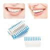HoitoDeals Blue Interdental Clean Teeth Floss Sticks Tooth Brush For Toothpick Dental Care (40Pcs) view 4