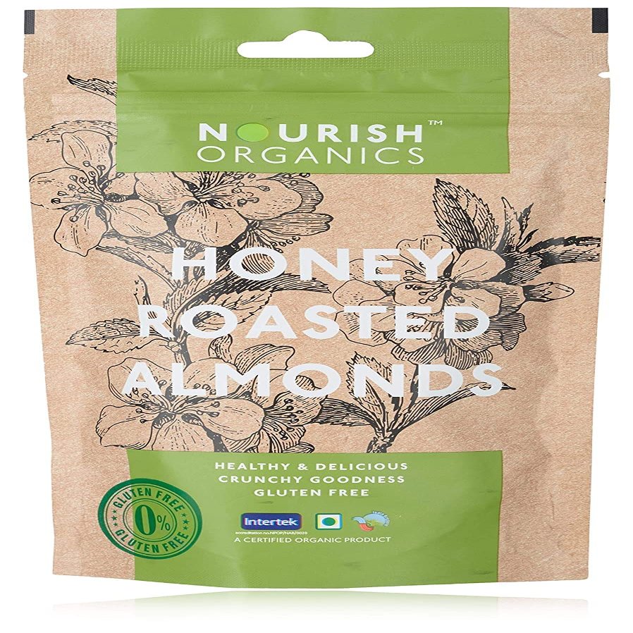 Nourish Organics Honey Roasted Almonds 100Gr