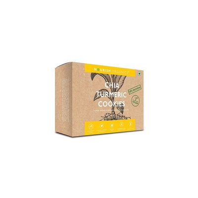 Nourish Organics Chia Turmeric Cookies, 110g (Single Pack)