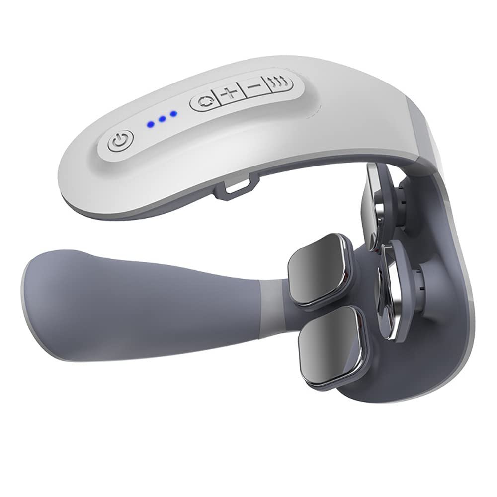 Electric Pulse Neck Massager,InnovTec Cervical Massage Device Cervical Pillow Neck Vibration Vertebra Neck Protector Hot Compress Electric Massager