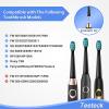 10pc Replacement Toothbrush Heads Compatible with Fairywill Seago Toothbrush Heads Compatible with FW-507/508/551/515/917/959/2011,D1/D3/D7/D8(Black) view 2