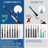 10 Pack Electric Toothbrush Replacement Heads Compatible with Fairywil, Toothbrush Heads Compatible with FW-507/508/551/515/917/959/2011,D1/D3/D7/D8 White view 2
