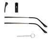 1 Pair Metal Glasses Replacement Glasses Replacement Temple Gun Color Eyeglasses Arms Legs and 3-in-1 Screwdriver view 1