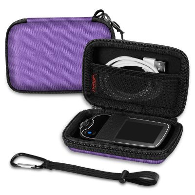 MEDMAX Hard Shell Protective Case for Freestyle Libre 3 2 / Libre Reader, Lightweight Shockproof Diabetic Storage Carrying Case with Clip and Handle, (Purple)
