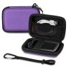 MEDMAX Hard Shell Protective Case for Freestyle Libre 3 2 / Libre Reader, Lightweight Shockproof Diabetic Storage Carrying Case with Clip and Handle, (Purple) view 1