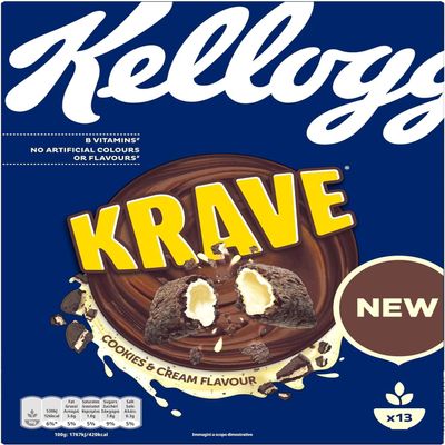 Kellogg's Krave Cookies & Cream Flavour 410g