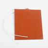 12V DC 12W 100 * 120mm Silicone Orange Heater Pad Flexible Waterproof for 3D Printer Heated Bed Heating Mat view 3