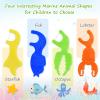 Dacon Kids Flossers, Kids Dental Floss Picks Without Fluoride, Unflavored, 4 Colors Ocean Animals Shaped Makes Flossing Fun, 50 Count (Pack of 3) view 2