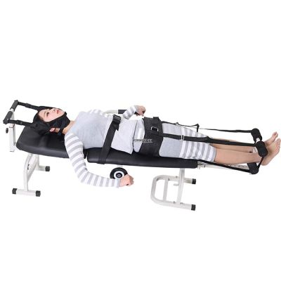 Back Lumbar Traction Device, Cervical and Lumbar Traction Bed for Bed, Body Stretching Device Equipment Folding, Relieve Cervical and Lumbar Fatigue