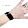 Motion Sickness Wristband Adjustable Anti-Nausea Bracelet for Sea, Car, Airsickness Natural Healing Discreet Bands-Set of 2 (Black, Medium 8") view 3