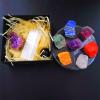 10Pcs/Set Natural Chakra Crystals Quartz 7 Colors Gem Amethyst Cluster Obsidian Ball Selenite Stick Raw Mineral,Gift Box Set view 2