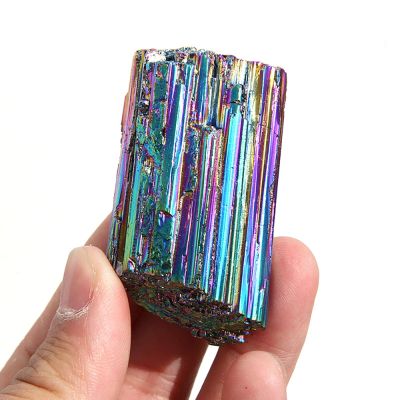 100g Natural Black Tourmaline Electroplating Crystal Gemstone Raw Mineral Stone Home Decor,100g