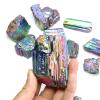 100g Natural Black Tourmaline Electroplating Crystal Gemstone Raw Mineral Stone Home Decor,100g view 2