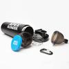 Apex Blender Protein Shaker Bottle 750ml Stainless Steel with Powder Funnel, Storage & Clump-Free Mixer Ball - Leak-Proof BPA-Free Perfect for Pre-Workout Post-Workout & Sports Supplements - Black view 1