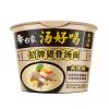 Baixiang Instant Bowl Noodle Artificial Pork Bone Soup Flavour 108g view 1