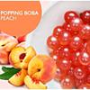 Tanoshiya Popping Boba Fruity Flavour Bursting Bubbles 1.3kg | Tapioca Pearl for Desserts & Drink Toppings - Peach Flavour view 2