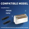 2 Pack Shaver Replacement Foil and Cutters Compatible with BaBylissPRO Double FXFS2 Metal Shaver foil Replacement,Silver view 3