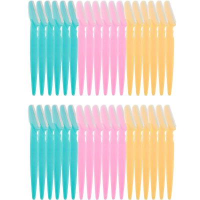 36 Pcs Eyebrow Razors Shaper, Safety Facial Hair Remover Face Shaver Trimmer, Exfoliating Dermaplaning Tool for Women and Men