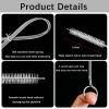 Fridge Drain Hole Cleaning Tool,6PCS Fridge Dredger Set,Drain Pipe Cleaning Brush,Reusable Refrigerator Drain Dredging Tool Kit,fridge cleaner syringe and tube view 4