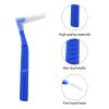 Angzhili 25 Pcs Interdental Angle Brushes, Reusable Dental Cleaners, Oral Hygiene Brush, Toothpick Floss for Braces, Tooth Cleaning Tool (Multi-Colored) view 3