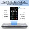 Healthkeep Body Fat Scale with Large VA Display, 15 Body Datas with Heart Rate, Smart Weight Scale Compatible with iOS & Android, Max 400lb/180kg/28st, 28cm, Dark Blue view 2