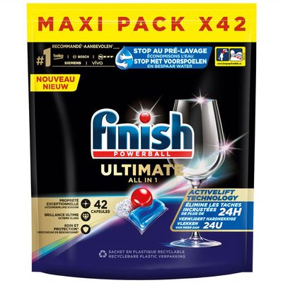 Finish Ultimate Regular Dishwasher Tablets - 42 Pieces