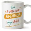 MUGFFINS Great Grandmother/Great Grandma Mug - in Galician - Eres o melhor segue as - Funny Gift - Ceramic 11oz Mug view 1