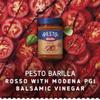 Barilla Pesto Rosso  Italian Red Pesto Pasta Sauce with Sun-Dried Tomatoes & Balsamic Vinegar  Bulk Pack of 12 x 200g Jars view 3