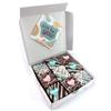 Limited Edition Chocolate Fudge Brownies - 9 Chocolate Fudge Brownies Topped with Edible Sugar Decorations and White Chocolate and Vanilla Icing. Serves 9 portions. Baked by bakerdays (Love You Mum) view 3