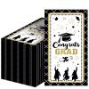 Graduation Party Supplies Congrats Grad Napkins Disposable Black Congratulate Graduation Themed Luncheon Paper Napkins Graduation Party Table decorations (50 Pack) view 1