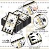 Graduation Party Supplies Congrats Grad Napkins Disposable Black Congratulate Graduation Themed Luncheon Paper Napkins Graduation Party Table decorations (50 Pack) view 3