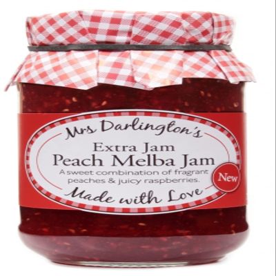 Mrs Darlington's Peach Melba Jam 340g - 6 Pack