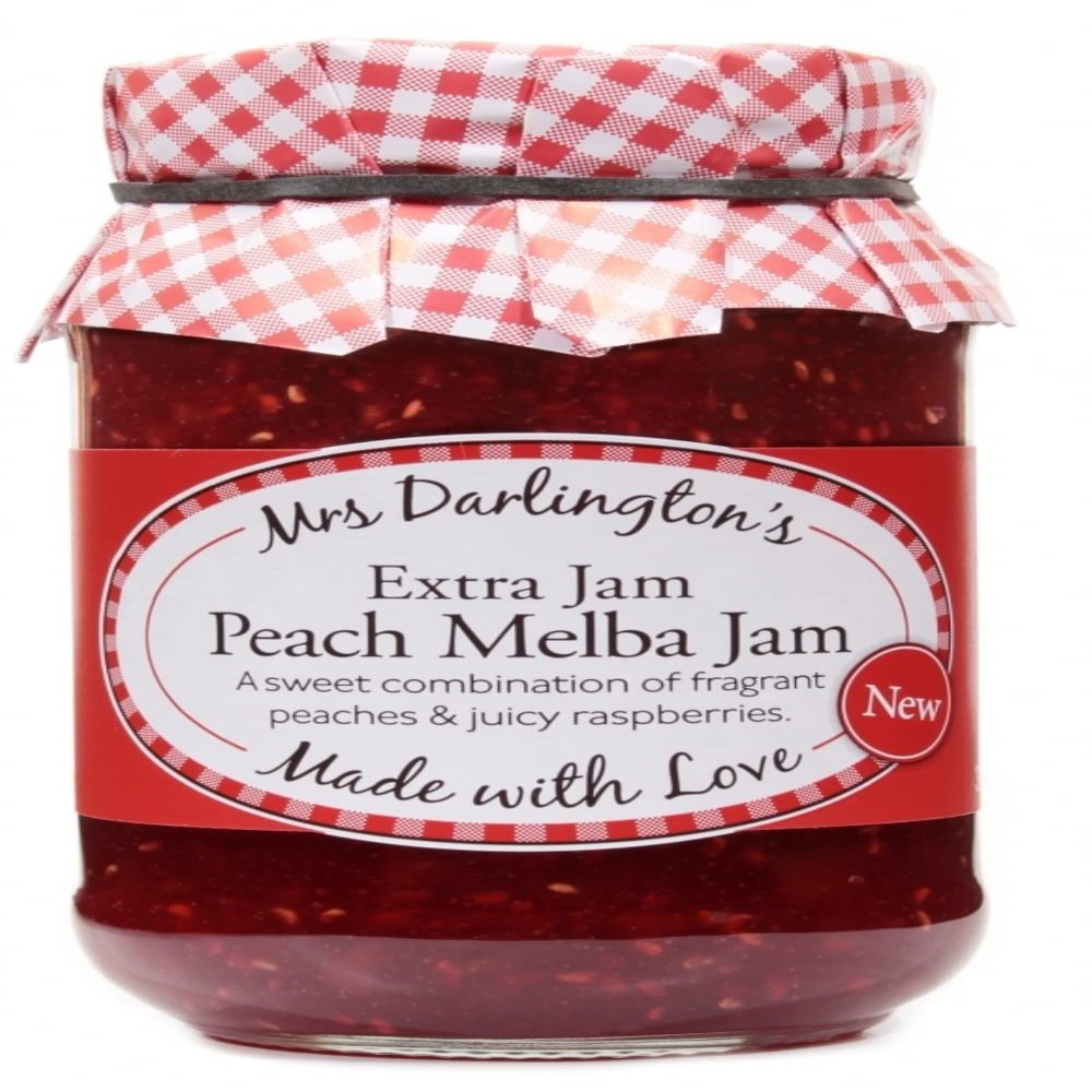 Mrs Darlington's Peach Melba Jam 340g - 6 Pack