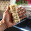 Coladera Set of 3 Natural Fiber Dish Brush Cleaners Mexican Escobetas Molcajete Cleaners with Hangers Sustainable Kitchen Dish Cleaning Scrubber Brushes for Pots Sinks and Pans Cepillo Limpia Trastes view 3