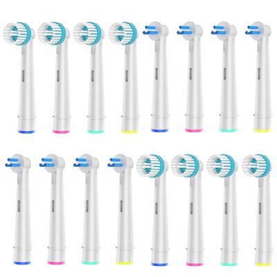 8 Count Interspace and 8 Count Ortho Care Brush Heads Compatible with Oral B Electric Toothbrush.