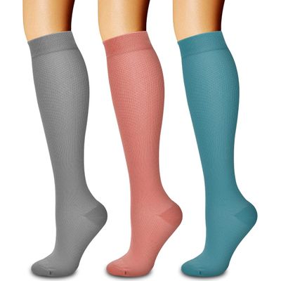 3 Pack Medical Compression Sock-Compression Sock for Women and Men-Best for Running,Nursing,Sports