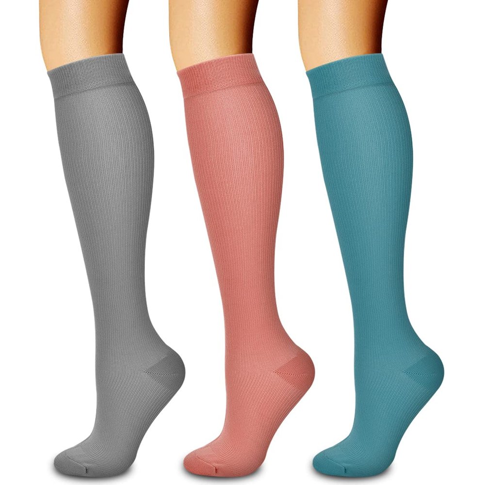 3 Pack Medical Compression Sock-Compression Sock for Women and Men-Best for Running,Nursing,Sports