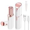 ACWOO Facial Hair Remover for Women, Painless Face Hair Trimmer, Rechargeable Mini Epilator Lady Shaver Portable Electric Razor for Lips Face Body Built-in LED Light view 1