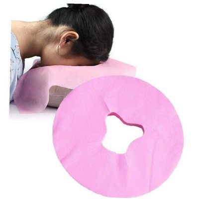 100pcs Headrest Cover Disposable Massage Sheet Breathing Hole for Spa Pillow Bed Table Salon Tools