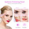 ACWOO Eyebrow Hair Removal for Women Men, Upgraded Mini Portable Eyebrow Trimmer, Painless Face Hair Shaver Electric Eyebrow Razor for Brows Face Cheek Lips Peach Fuzz view 2