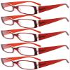 Eyekepper 5 Pairs Reading Glasses for Women Reading +2.00 Red Frame Reading Eyeglasses view 1