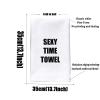 WZMPA Sexy Time Wash Towel Naughty After Cum Gift Gag Wash Cloth Adult Humor Gift for Boyfriend Gilfriend Couple Wife Husband (Sexy Time) view 2