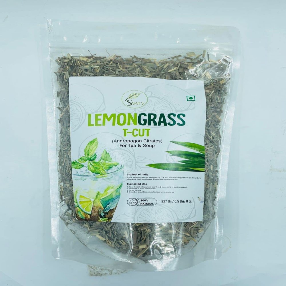 SVATV lemongrass Tea Loose Leaf (Cymbopogon Citratus) | Perfect for Tea & Seasoning | Lemongrass Dried Herbs | Versatile Herb | Easy To Brew - 227g, 8.0 oz, 0.50 Lbs
