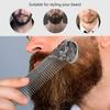 Hair Comb,Oil Hair Styling Spring Comb Pocket Beard Comb Zinc Alloy Skull Pattern Hair Brush for Men, Use for Head Hair or Beard Portable Hair Styling Tool for Home Salon(silver) view 4