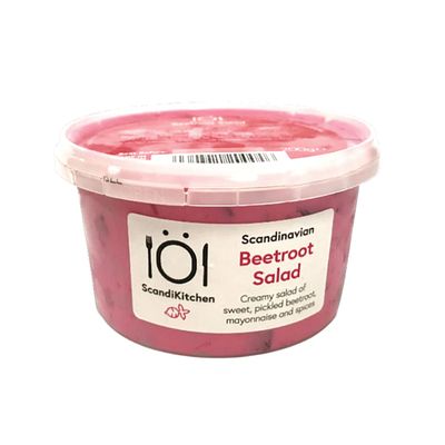 Scandikitchen | Scandinavian Food | Creamy Fresh Rodbetssallad | Pickled Beetroot Salad With Mayonnaise And Spices | 1 x 200g Pot